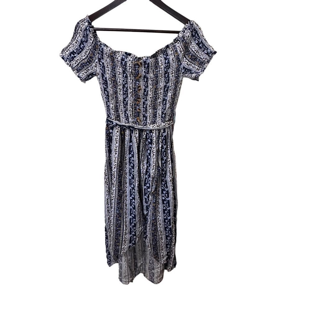 NWT Justify Juniors Large Hi-Low Floral Dress